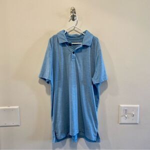 Abercrombie kids short sleeve golf polo boys 13/14 performance fabric blue